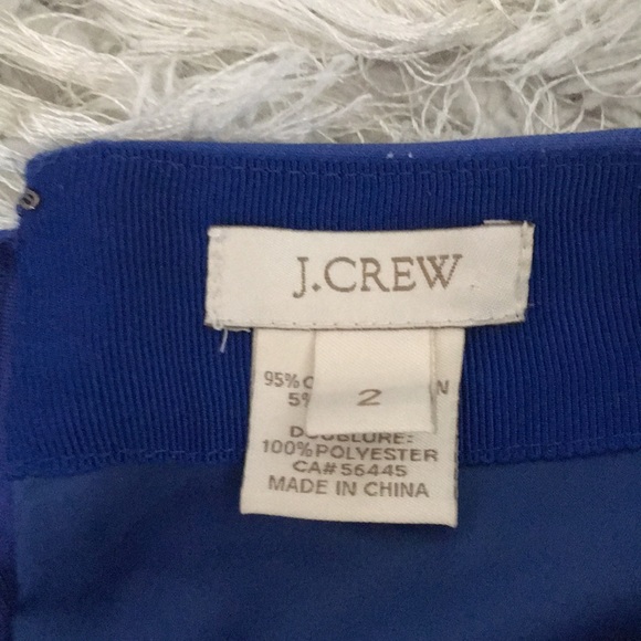 Beautiful blue JCrew mini skirt GUC - Picture 3 of 3